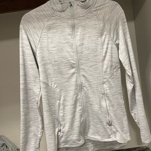 Yoga zip up jacket. Heather grey